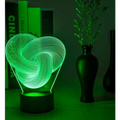Twist Abstract LED 3D Night Light Touch Colorful Acrylic 3D Table Lamp Decoration Lighting Baby Sleeping Mood Lamp Best Gift