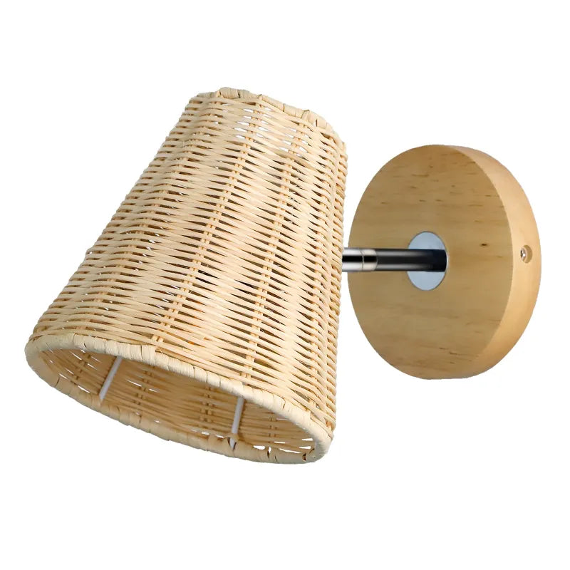 Rattan Wall Lamp Bedside Wall Lamp Mirror Front Lamp Rattan Wall Lamp